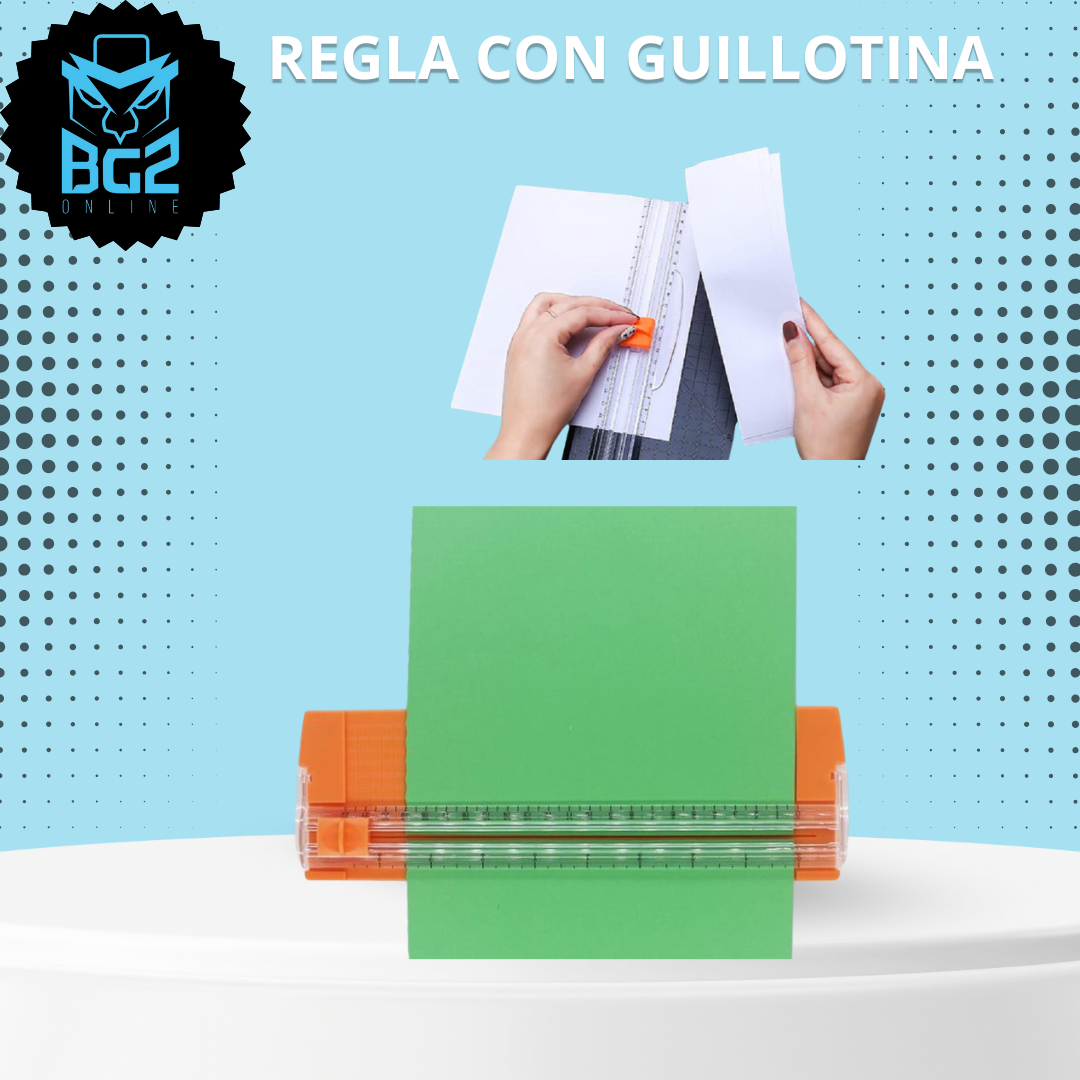 REGLA CON GUILLOTINA DE PAPEL